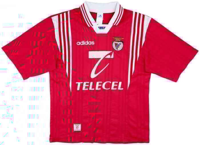 1997-98 Benfica Home Shirt Nuno Gomes #21 - 6/10 - (M)