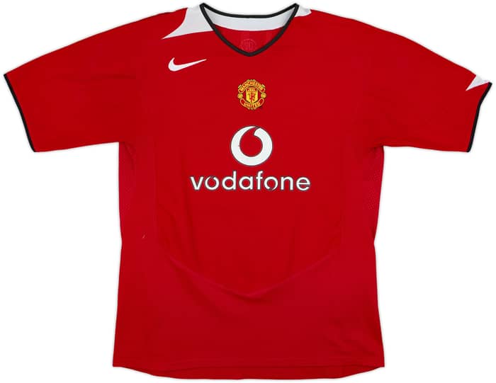 2004-06 Manchester United Home Shirt Ronaldo #7 - 7/10 - (XL.Boys)