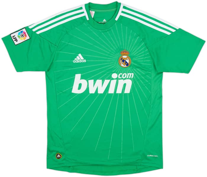 Camiseta de portero del Real Madrid 2010-11 Casillas #1 - 8/10 - (Niños L)
