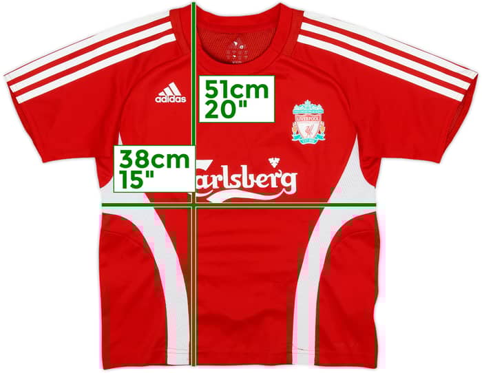 2008-09 Liverpool adidas Formotion Training Shirt - 7/10 - (M.Boys)