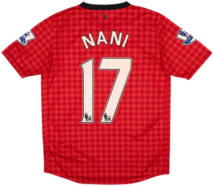 2012-13 Manchester United Home Shirt Nani #17 - 5/10 - (XL.Boys)