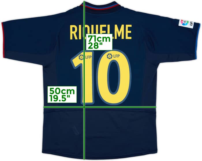 2002-03 Barcelona Away Shirt Riquelme #10 - 8/10 - (XL.Boys)