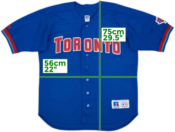 1997-00 Toronto Blue Jays Russell Athletic Alternate Jersey - 8/10 - (M)