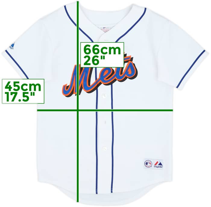 2004-08 New York Mets Wright #5 Majestic Home Jersey - 5/10 - (M.Boys)