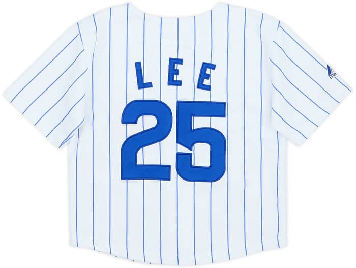 2004-08 Chicago Cubs Lee #25 Majestic Home Jersey - 7/10 - (3-4 Years)