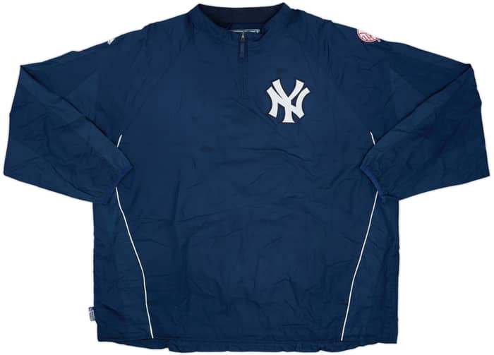 2014 New York Yankees Majestic 1/4 Zip Training Jacket - 8/10 - (4XL)