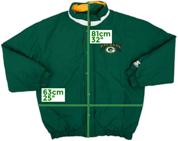 1990s Green Bay Packers Starter Rain Coat - 6/10 - (L)