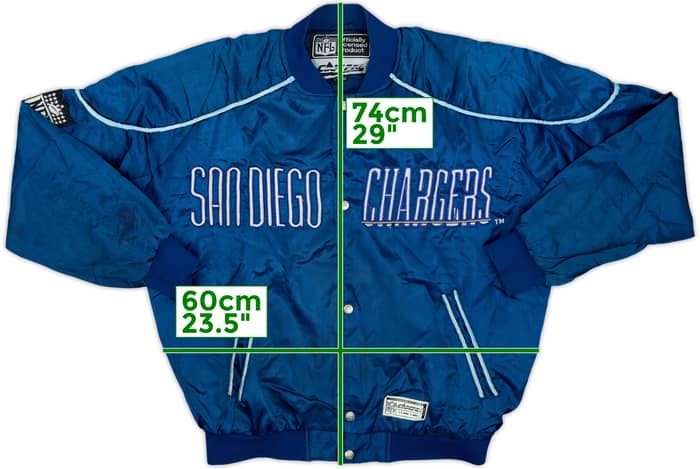 1990s San Diego Chargers Campri Teamline Satin Varsity Jacket - 5/10 - (L)