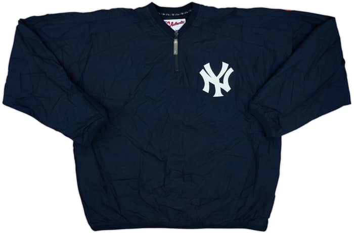 2000s New York Yankees Majestic Authentic 1/4 Zip Training Jacket - 9/10 - (L)