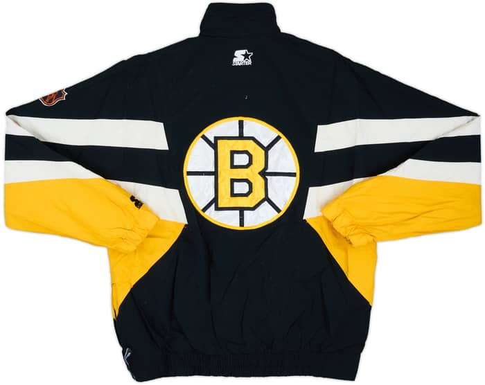 1990-95 Boston Bruins Starter 1/2 Zip Windbreaker Jacket - 8/10 - (M)