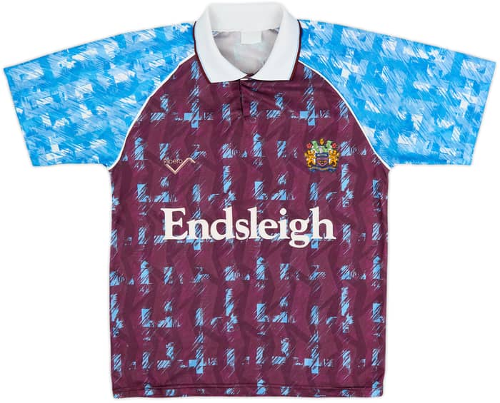 1991-93 Burnley Home Shirt - 8/10 - (L)