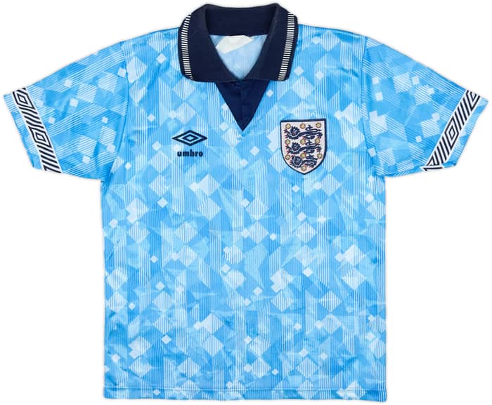 1990-92 England Third Shirt - 8/10 - (M.Boys)