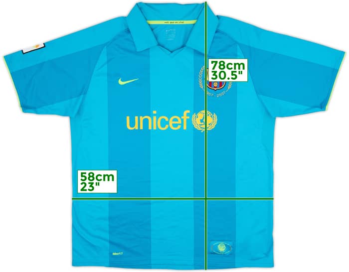 2007-09 Barcelona Away Shirt LKB TOUR 2008 - 7/10 - (XL)