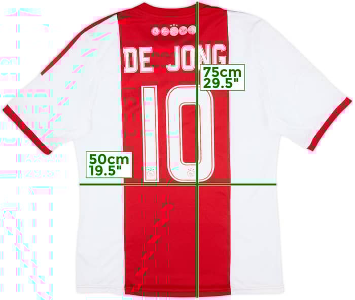 Camiseta de local del Ajax 2013-14 De Jong #10 - 6/10 - (L)