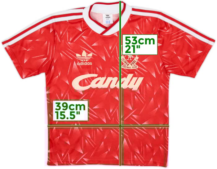 1989-91 Liverpool Local Camiseta - 7/10 - (M.Boys)