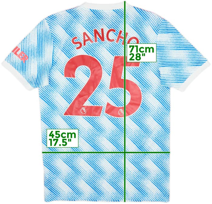 2021-22 Manchester United Camiseta Visitante Sancho #25 - 9/10 - (S)