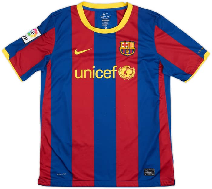2010-11 Barcelona Home Shirt Messi #10 - 9/10 - (XL.Boys)