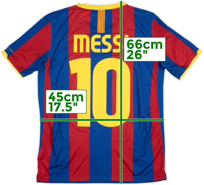2010-11 Barcelona Home Shirt Messi #10 - 9/10 - (XL.Boys)
