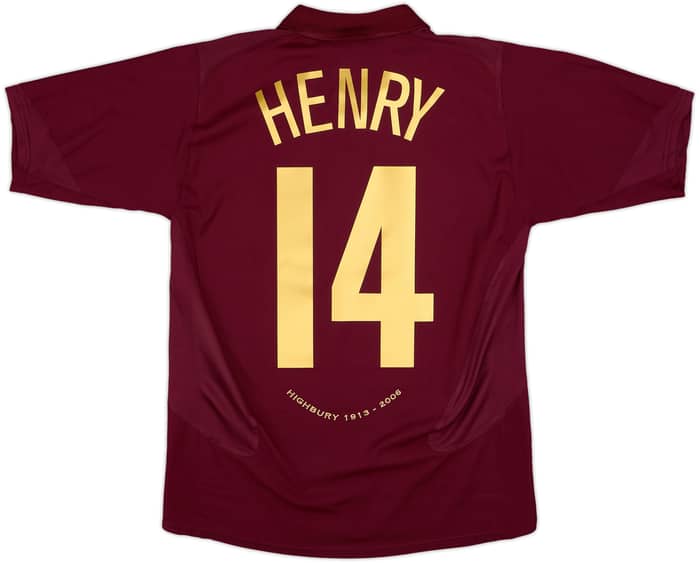 2005-06 Arsenal Home Shirt Henry #14 - 7/10 - (XL.Boys)