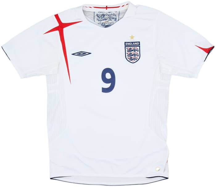 Camiseta de local de Inglaterra 2005-07 Rooney #9 - 6/10 - (S)