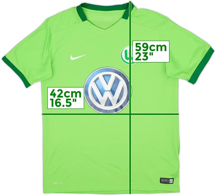 2016-17 Wolfsburg Home Shirt - 10/10 - (L.Boys)