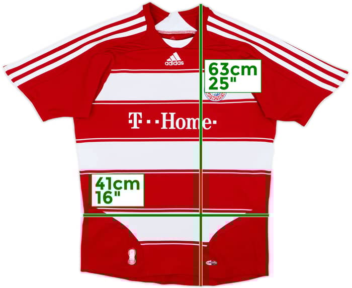 2007-08 Bayern Múnich Local Camiseta - 8/10 - (M.Boys)