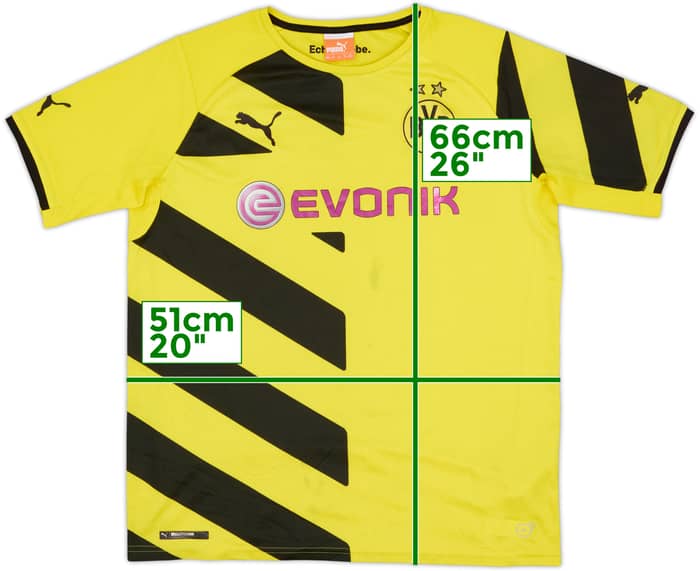 2014-15 Borussia Dortmund Home Shirt - 4/10 - (XL.Boys)