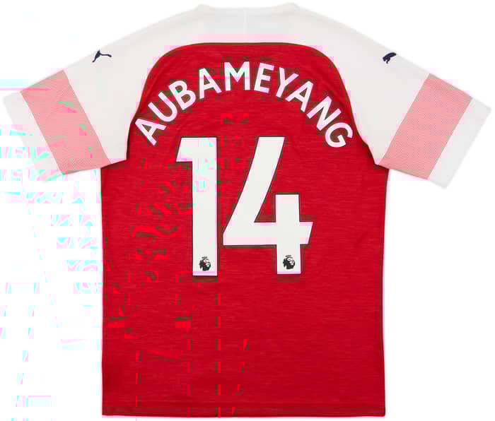 2018-19 Arsenal Home Shirt Aubameyang #14 - 4/10 - (S)