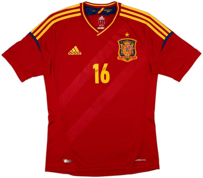 2011-12 Spain Home Shirt J. Pintado #16 - 8/10 - (S)