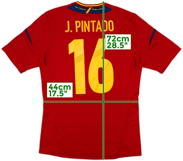 2011-12 Spain Home Shirt J. Pintado #16 - 8/10 - (S)
