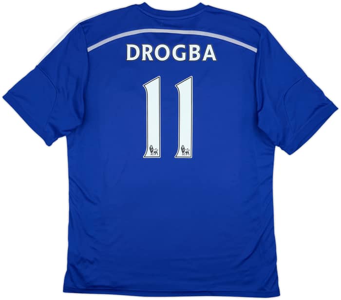 2014-15 Chelsea Home Shirt Drogba #11 - 7/10 - (XXL)