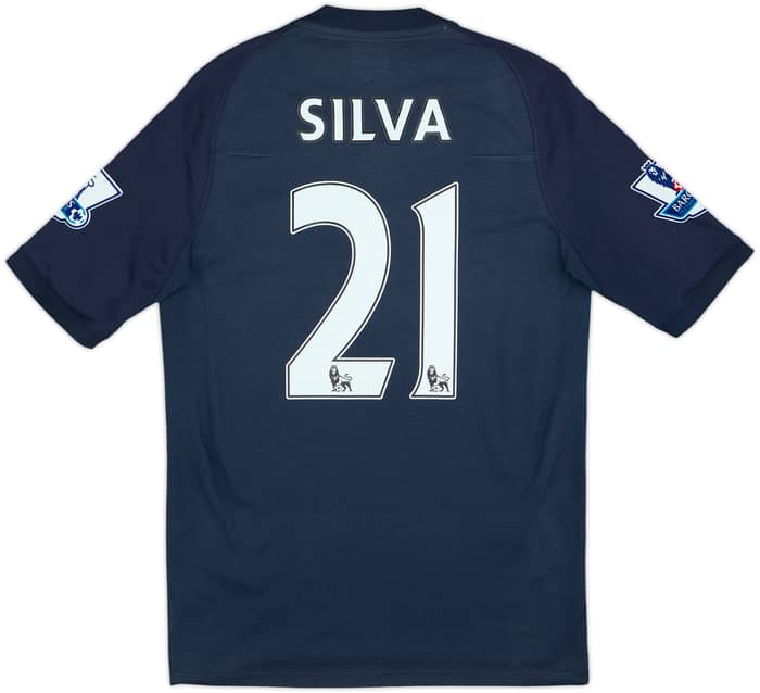 2010-12 Manchester City Away Shirt Silva #21 - 9/10 - (S)