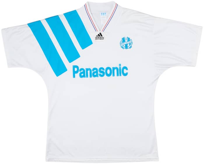 1992-93 Olympique Marseille Home Shirt - 8/10 - (L)