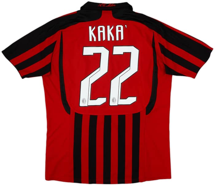 2007-08 AC Milan Home Shirt Kaka #22 - 8/10 - (M)