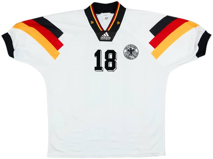 1992-94 Germany Home Shirt Klinsmann #18 - 7/10 - (M/L)