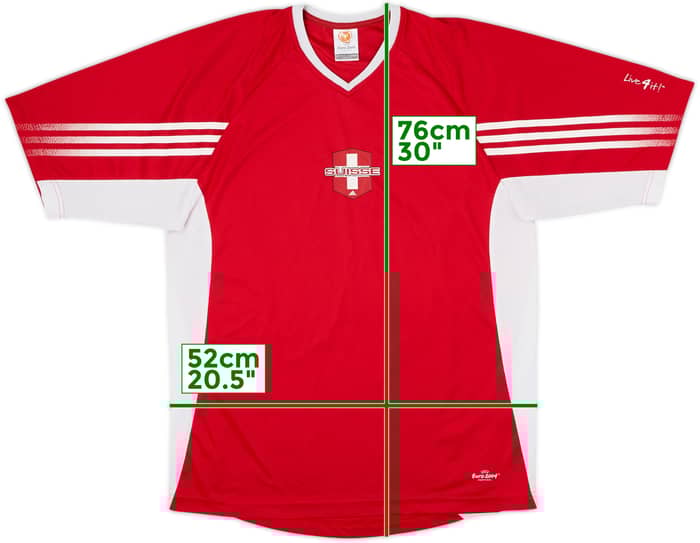 2004 Switzerland adidas 'Euro 2004' Training Shirt - 8/10 - (M)