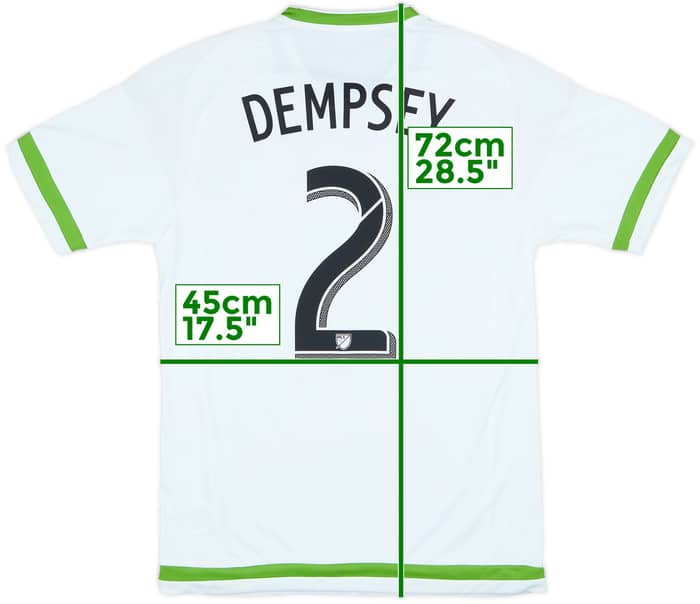 2015 Seattle Sounders Away Shirt Dempsey #2 - 8/10 - (S)