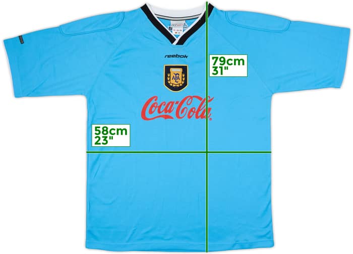 1999-00 Argentina Reebok Training Shirt - 9/10 - (L)