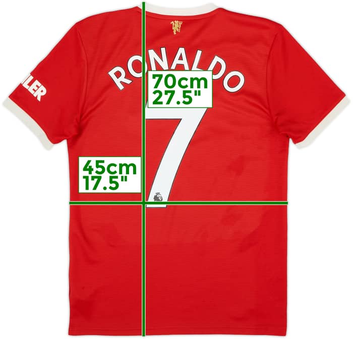 2021-22 Manchester United Home Shirt Ronaldo #7 - 6/10 - (S)