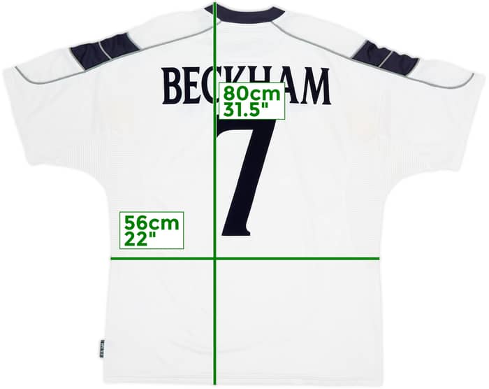 2000-01 Manchester United Away Shirt Beckham #7 - 7/10 - (XL)