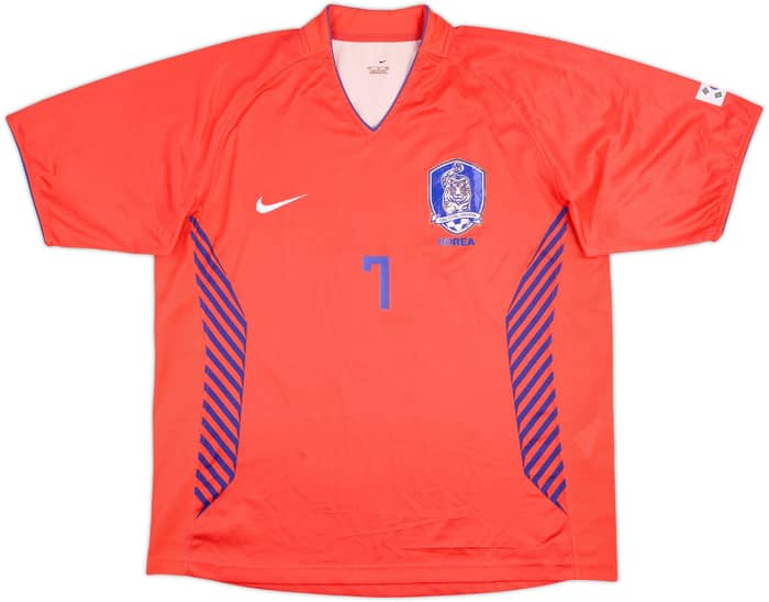 2006-08 South Korea Home Shirt Ji Sung #7 - 6/10 - (XL)