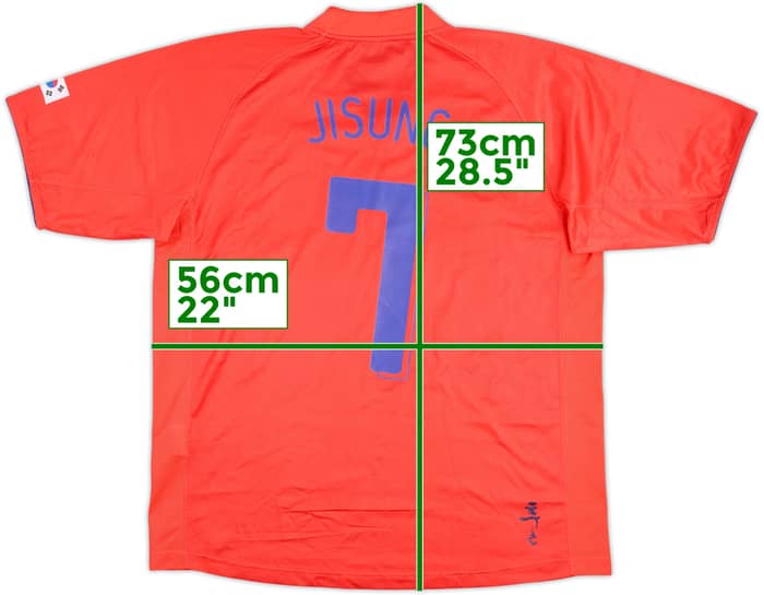 2006-08 South Korea Home Shirt Ji Sung #7 - 6/10 - (XL)