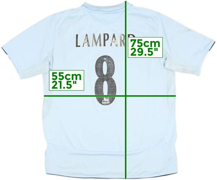 2005-06 Chelsea Away Shirt Lampard #8 - 4/10 - (XL)