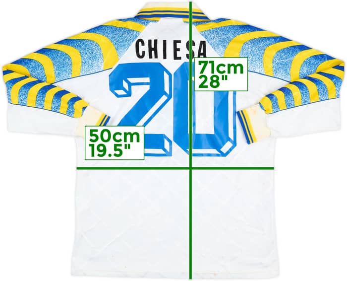 1995-97 Parma Home L/S Shirt Chiesa #20  - 4/10 - (S)