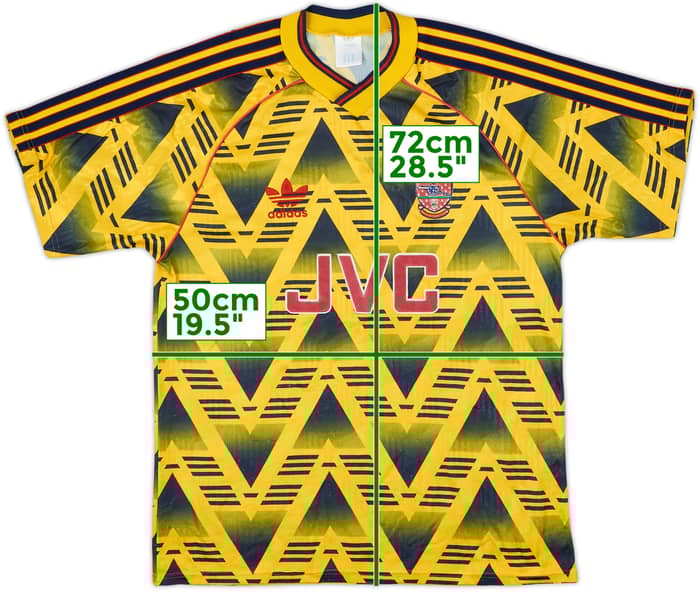 1991-93 Arsenal Away Shirt - 8/10 - (M)