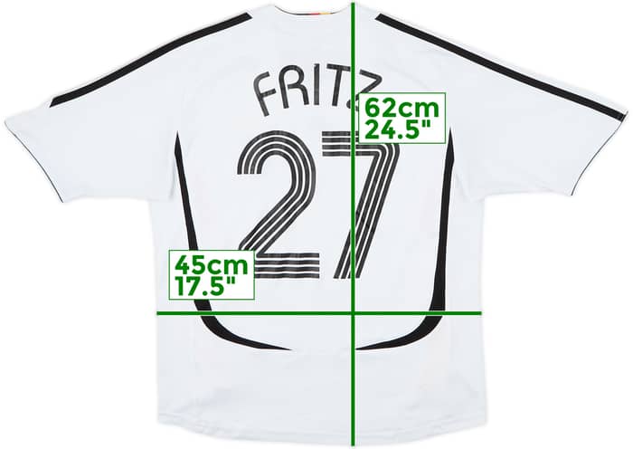 2005-07 Germany Home Shirt Fritz #27 - 8/10 - (M.Boys)