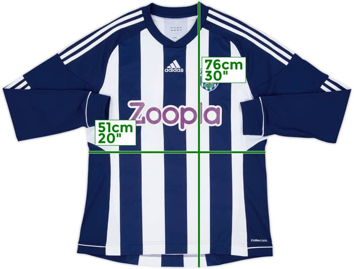 2012-13 West Brom Home L/S Shirt #9 - 8/10 - (L)