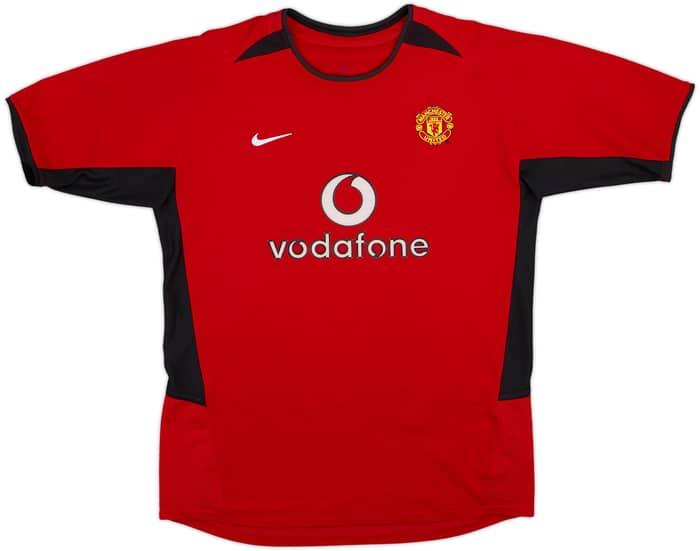 2002-04 Manchester United Home Shirt Beckham #7 - 8/10 - (XL.Boys)
