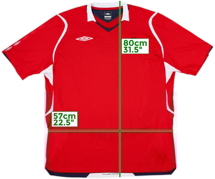 2008-10 Norway Home Shirt #2010 - 6/10 - (XL)