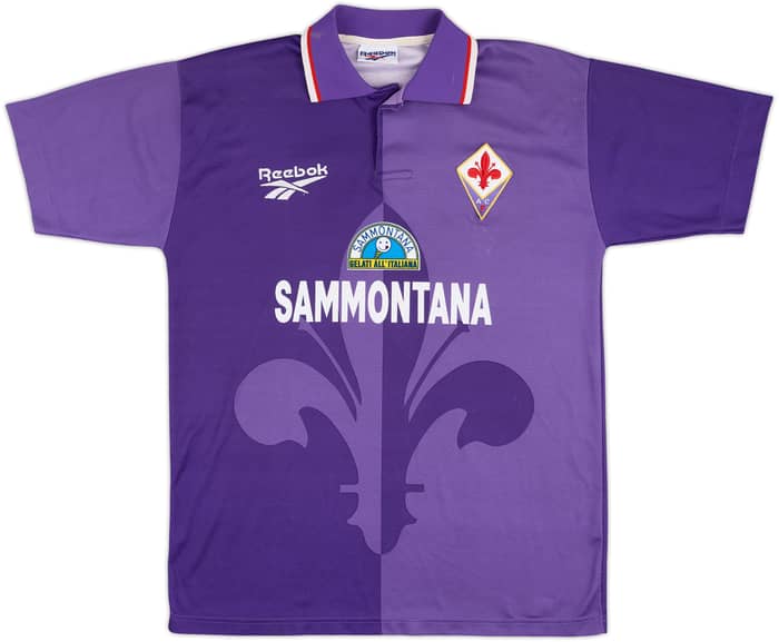 1995-96 Fiorentina Match Issue Home Shirt Bigi'ca #17